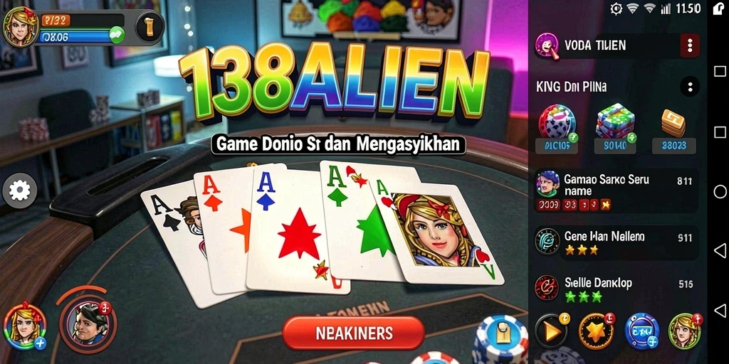 Gameplay seru Domino di 138ALIEN.