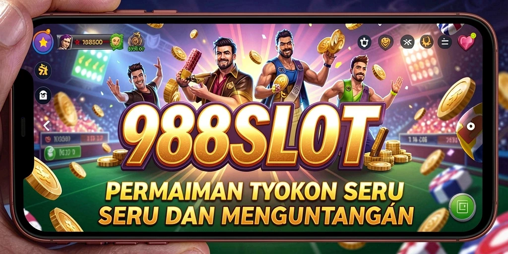 Screenshot gameplay 988SLOT menampilkan keseruan membangun kasino.