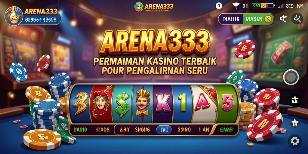 Screenshot menunjukkan gameplay yang menegangkan di Kasino ARENA333.