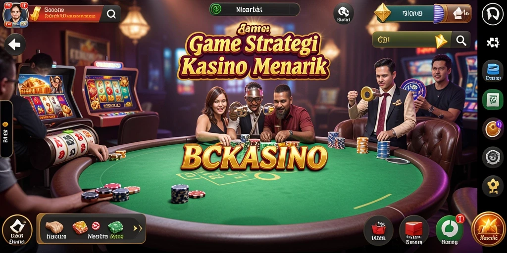 Tangkapan layar BCKASINO menampilkan gameplay kasino yang seru dan interaktif.