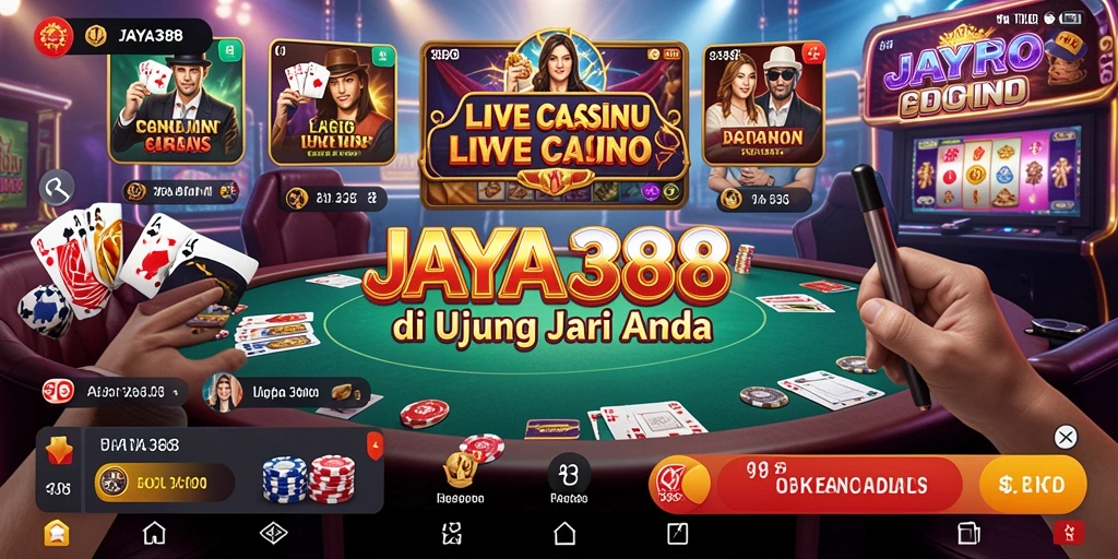 Screenshot gameplay JAYA388 menampilkan dealer profesional dan pemain yang berinteraksi.