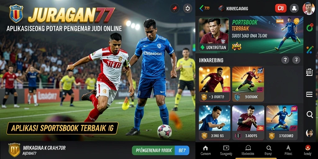 Tampilan antarmuka yang menarik dan intuitif dari JURAGAN77 saat bermain sportsbook.