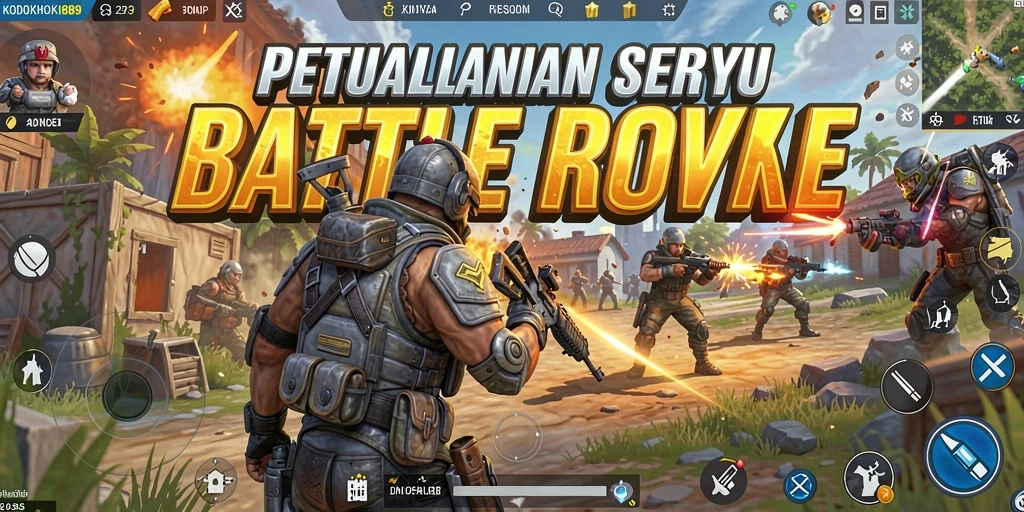 Tampilan gameplay seru dari KODOKHOKI889 di arena Battle Royale.