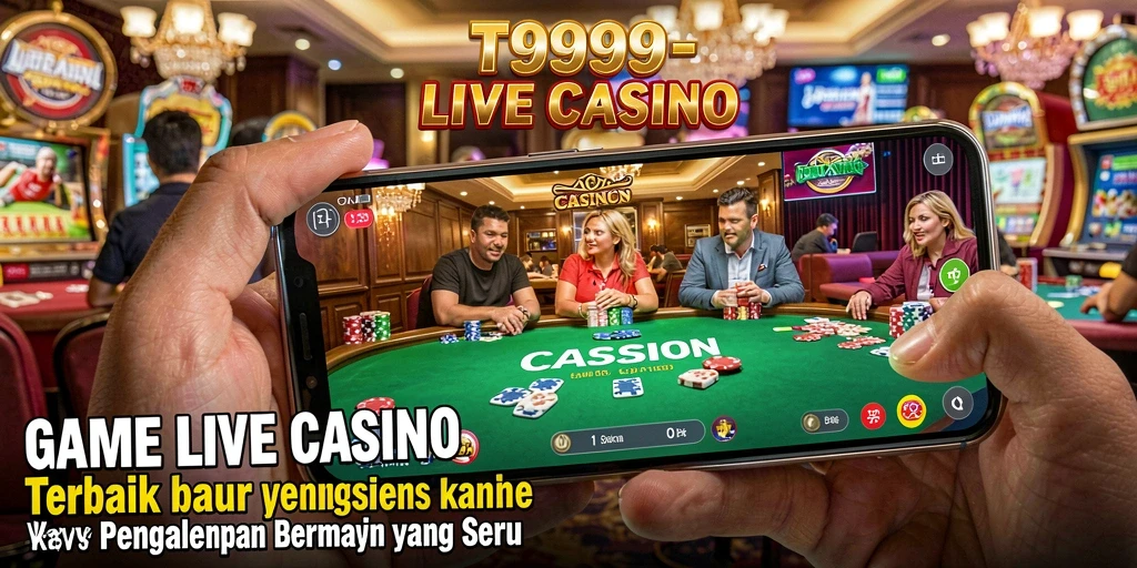 Tampilan menarik dari gameplay T9999 di Live Casino.